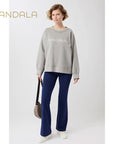 Mandala All Day Pant - sepia ink