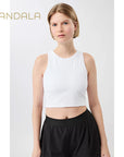 Mandala Athleisure Top - white