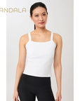Mandala Sleek Top - white