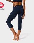 Manduka Dhara Capri Legging - midnight heather
