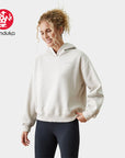 Manduka Half Moon Hoodie - Salt