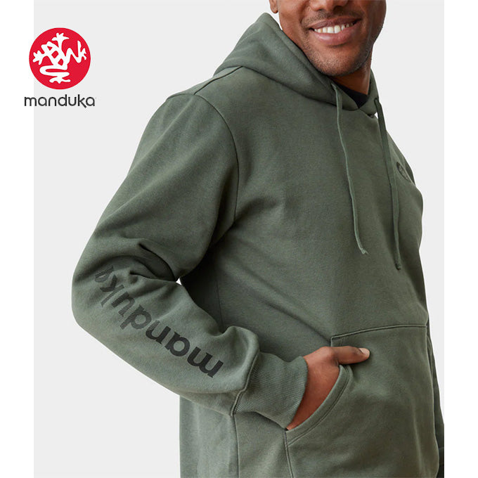 Manduka Men Half Moon Hoodie - earth