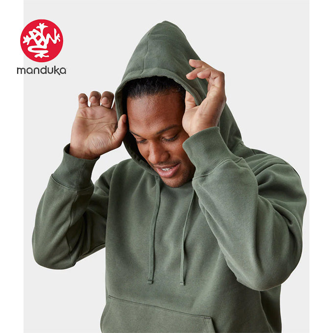 Manduka Men Half Moon Hoodie - earth