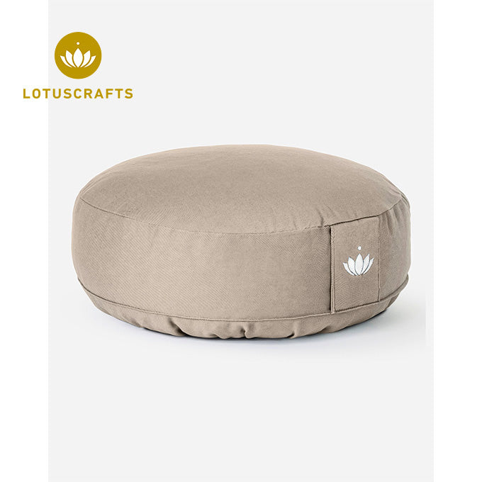 meditationskissen lotuscrafts lotus 10 cm light taupe