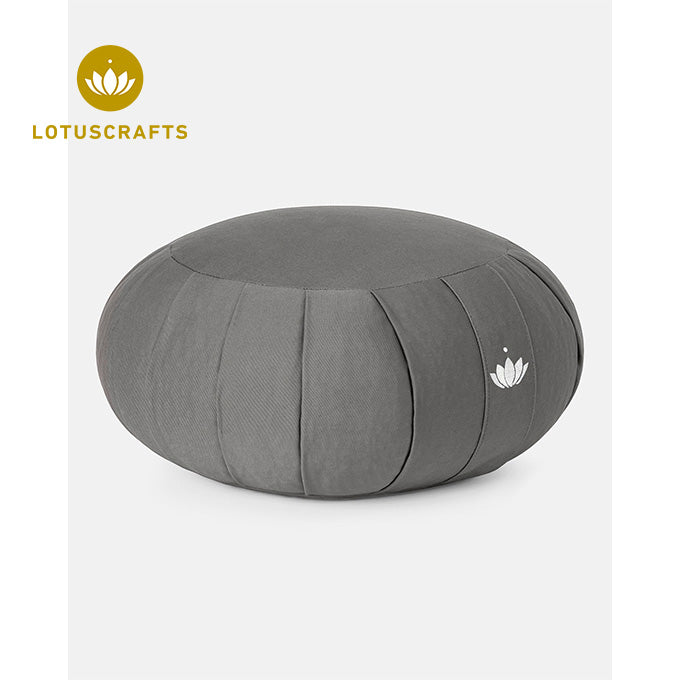 Meditationskissen Halbmond Zafu Mit Buchweizenschalen – Für Yoga & Entspanntes Sitzen