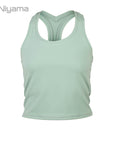 Niyama Cropped Tank Crop Top - iceberg green