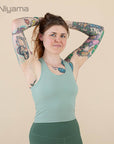Niyama Cropped Tank Crop Top - iceberg green