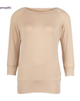 Yamadhi Casual ¾ Modal Yoga Longsleeve - caramel beige