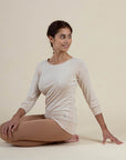 Yamadhi Casual ¾ Modal Yoga Longsleeve - caramel beige