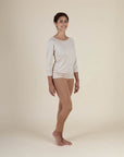 Yamadhi Casual ¾ Modal Yoga Longsleeve - caramel beige