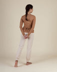 Yamadhi Roll Down Yoga Pants - caramel beige