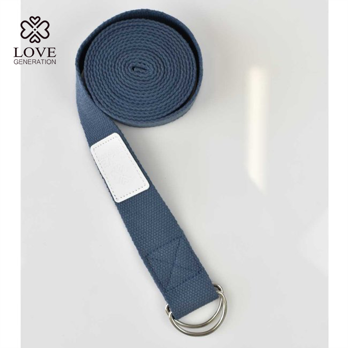 Yoga Studio Gurt – 2,5 M Lang, Bio-Baumwolle, Mit D-Ring, Für Yoga, Pilates & Dehnen