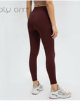 Yoga Leggings Holy Om Amanda - peach red