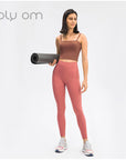 Yoga Leggings Holy Om Amanda - peach red