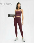 Yoga Leggings Holy Om Amanda - peach red