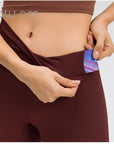 Yoga Leggings Holy Om Amanda - peach red