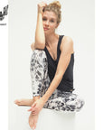 Kismet Lux Leggings 7/8 - black white wild