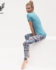 Kismet Ganga Leggings 7/8 - elements turquoise