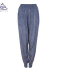 Jaya Ananda Damen Yoga Sommerhose - bluegreydots