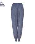 Jaya Ananda Damen Yoga Sommerhose - bluegreydots