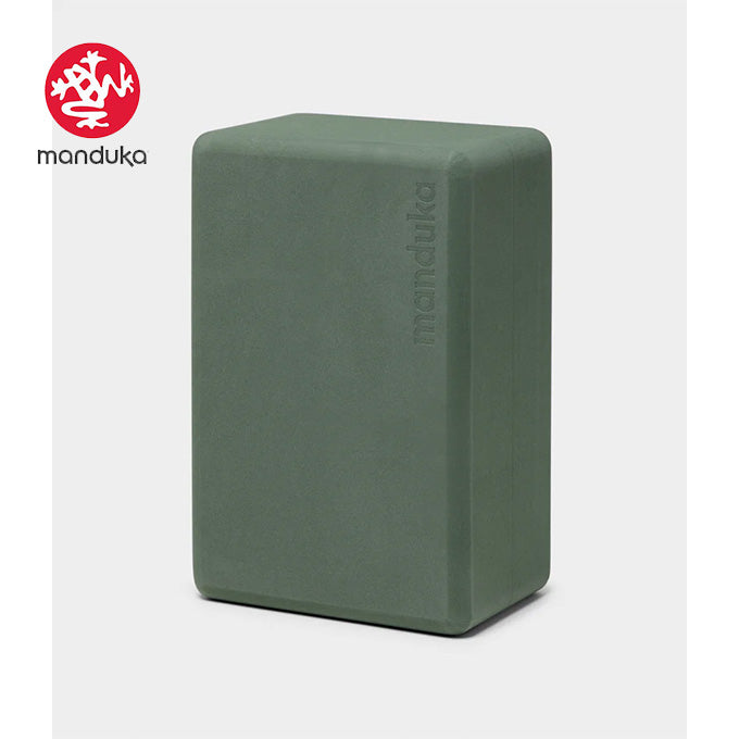 yoga block manduka foam sage