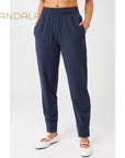 Mandala Cuffed Track Pants - saphire