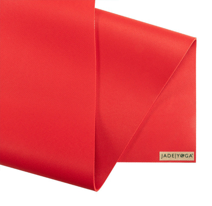 yogamatte jade naturkautschk rutschfest olive fire enginge red