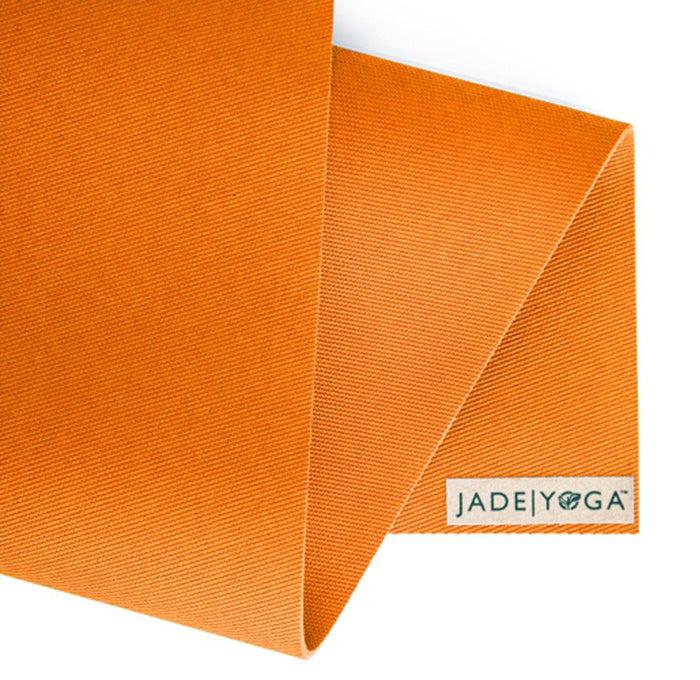 yogamatte jade naturkautschk rutschfest orange nachhaltig