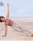 Jaya kurzes Yoga Top Daisy - rose taupe