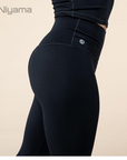 Niyama Essential Yoga Leggings mit hohem Bund - black