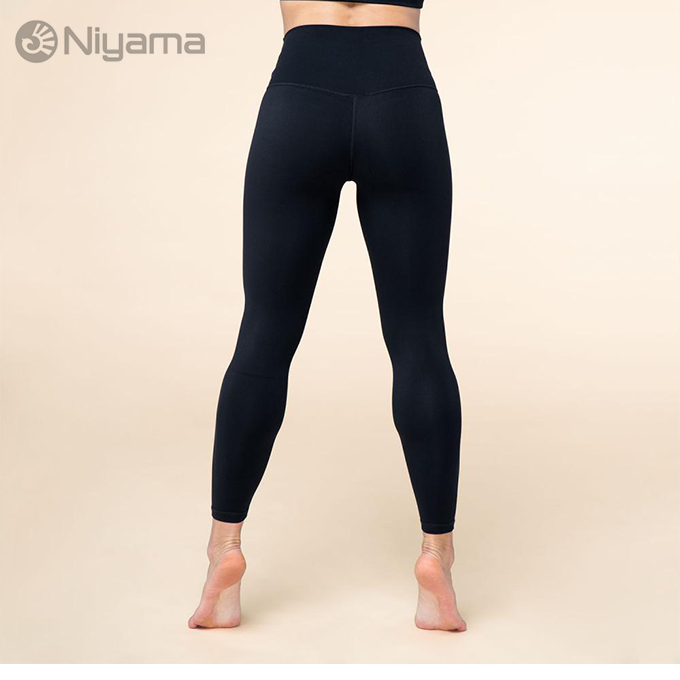 Niyama Essential Yoga Leggings mit hohem Bund black little yoga store