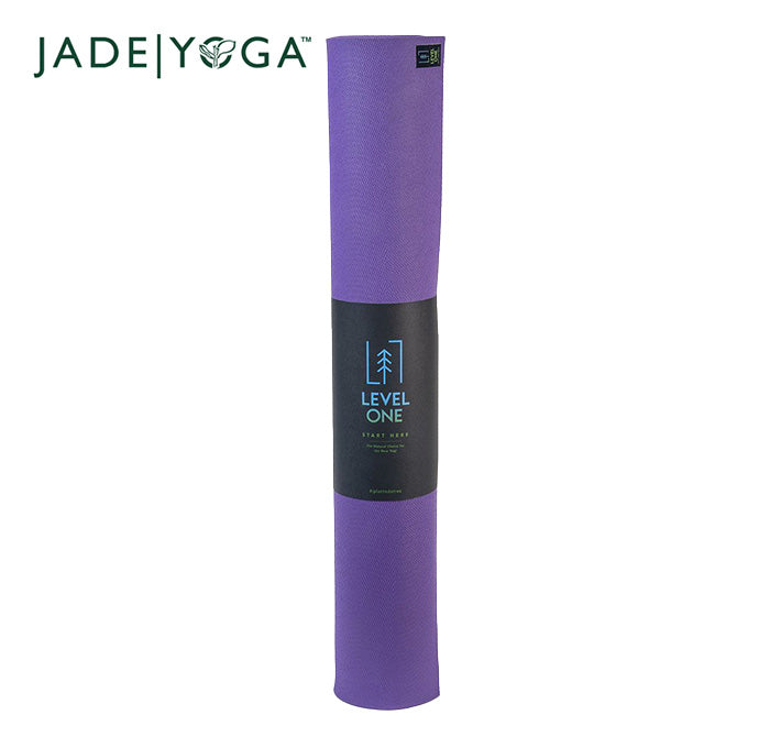 JadeYoga Level One Beginner Mat - Classic Purple – little yoga store