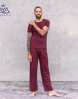 Jaya Rocky Herren Shirt - burgundy