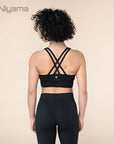 Niyama Sports Bra Crossed Back - black