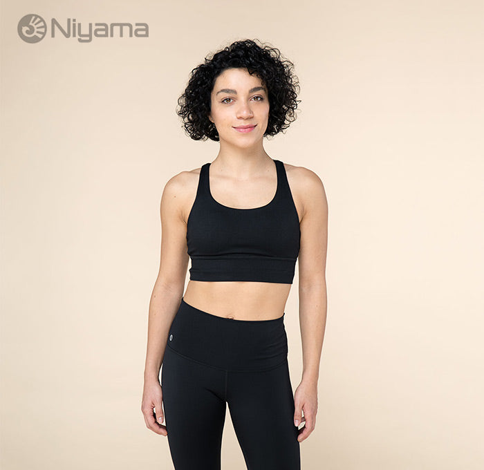 Niyama Sports Bra Crossed Back - black