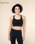 Niyama Sports Bra Crossed Back - black