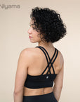 Niyama Sports Bra Crossed Back - black