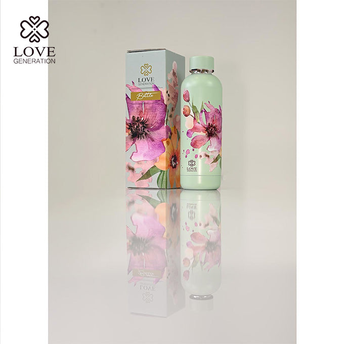 Trinkflasche Love - Serene Sage Flowers