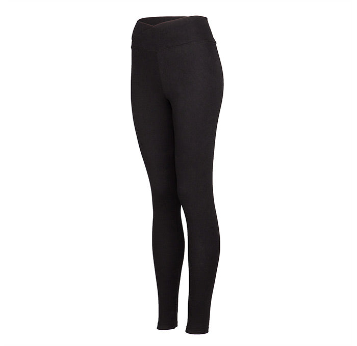 Yamadhi Basic Leggings Crossed Waist - black