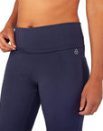 Yamadhi Roll Down Yoga Pants - Dark Iris (Dunkelblau)