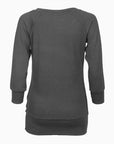 Yamadhi Casual ¾ Viskose Yoga Longsleeve - Dark Shadow (Anthrazit)
