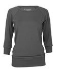 Yamadhi Casual ¾ Viskose Yoga Longsleeve - Dark Shadow (Anthrazit)