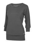 Yamadhi Casual ¾ Viskose Yoga Longsleeve - Dark Shadow (Anthrazit)