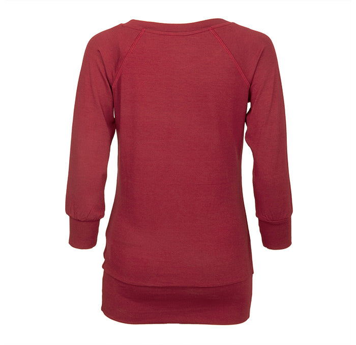 Yamadhi Casual ¾ Modal Yoga Longsleeve - Bordeaux