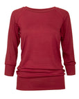 Yamadhi Casual ¾ Modal Yoga Longsleeve - Bordeaux