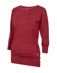 Yamadhi Casual ¾ Modal Yoga Longsleeve - Bordeaux