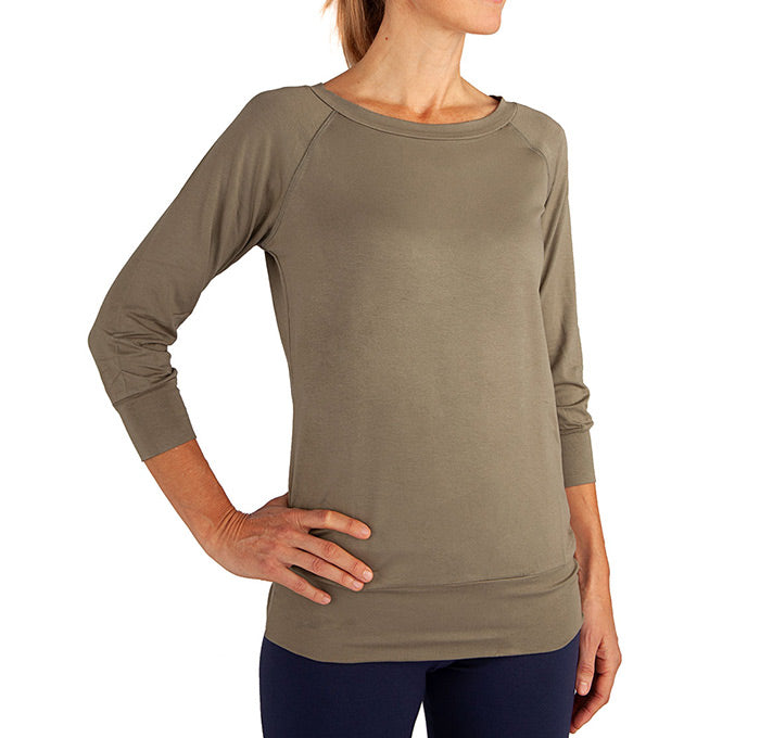 Yamadhi Casual ¾ Modal Yoga Longsleeve - Lyons Blue