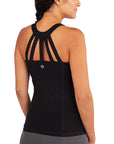 Yamadhi Yoga String Top Bio-Baumwolle - Black (Schwarz)