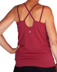 Yamadhi Yoga Spaghetti Top Bio-Baumwolle - Rumba Red