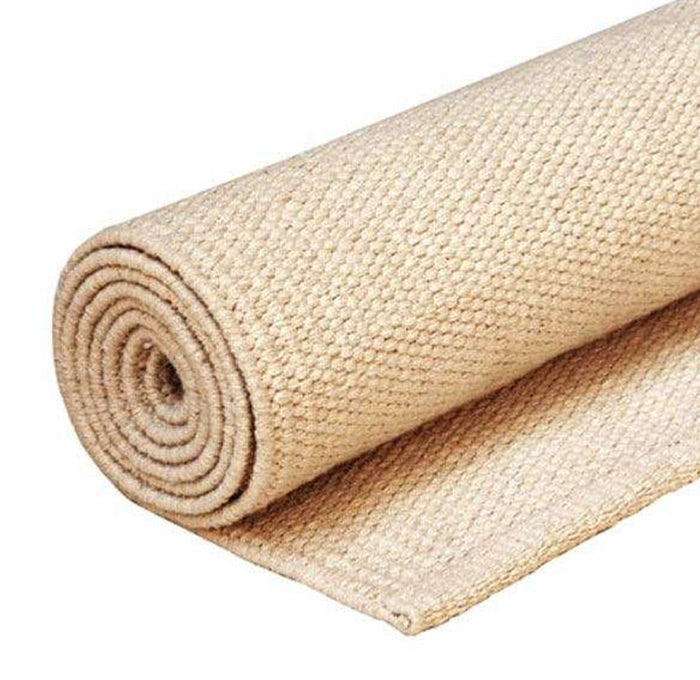 Yoga Rug Baumwoll-Teppich Natur Yogamatte